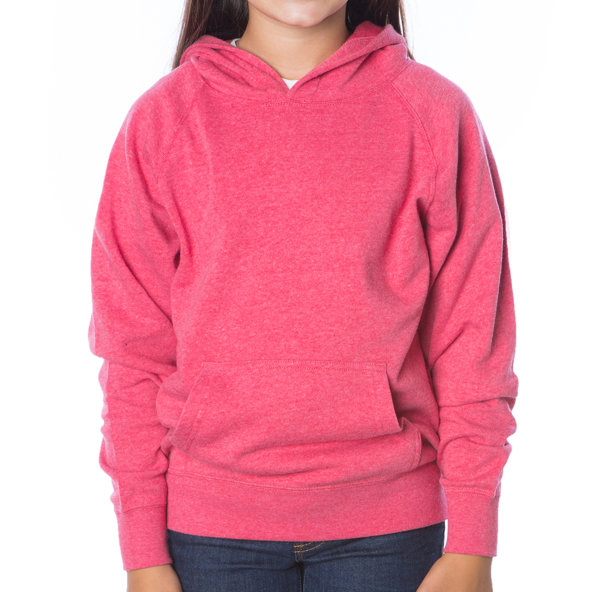 Picture of Independent Trading Company Youth Lightweight Special Blend Raglan Hooded Pullover