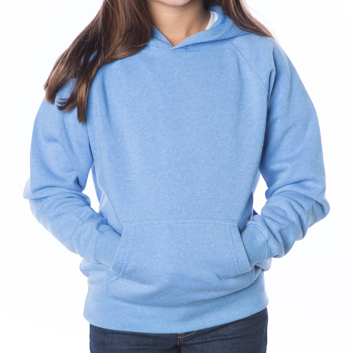 Picture of Independent Trading Company Youth Lightweight Special Blend Raglan Hooded Pullover