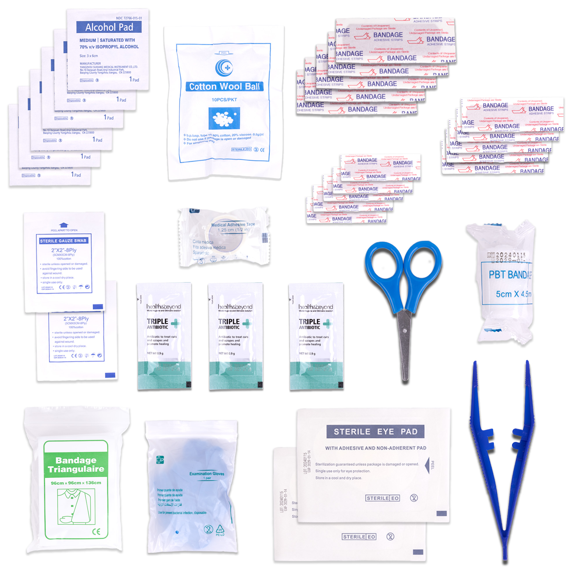 Picture of 36 Piece First Aid Kit w/EVA Soft Zipper Case