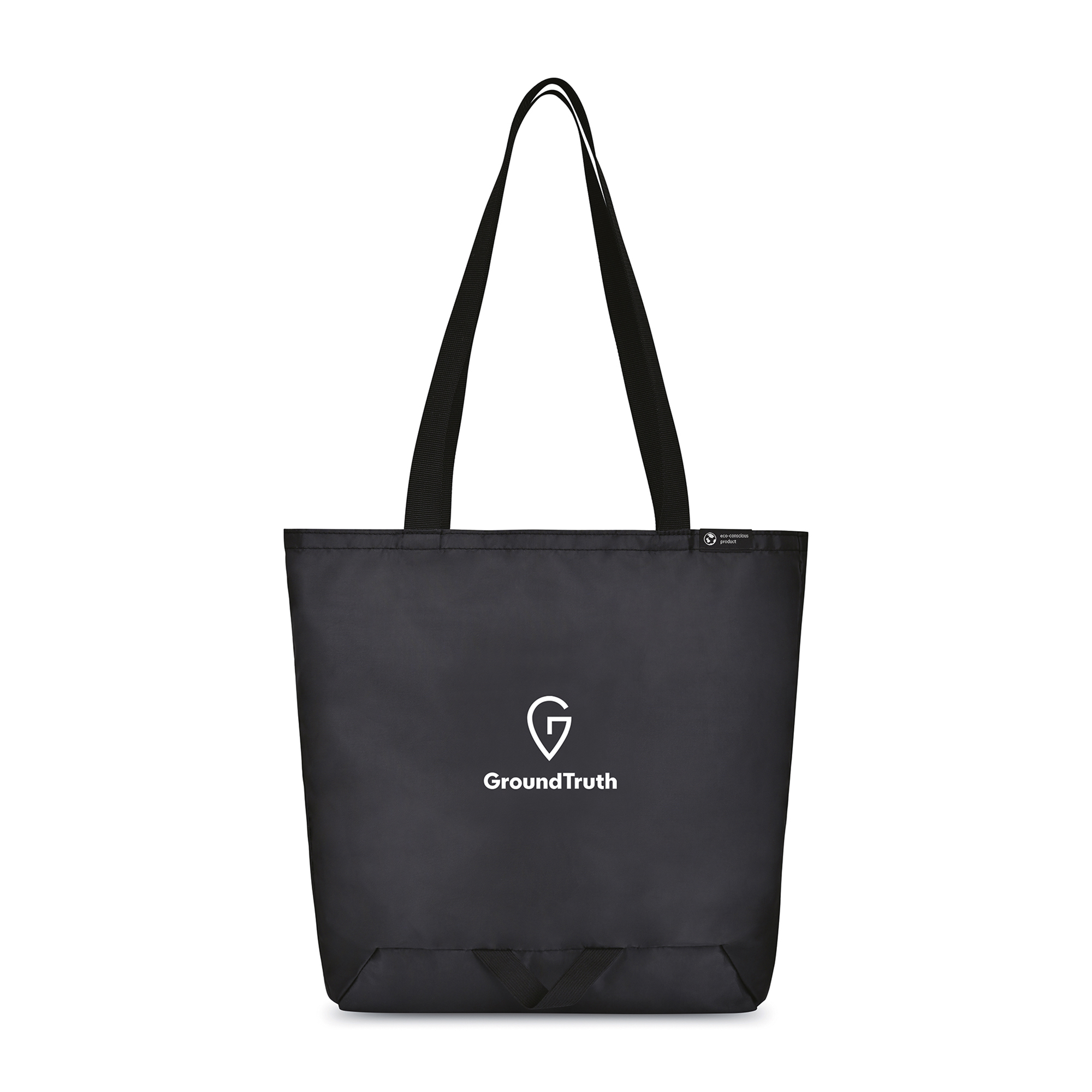 Picture of Renew Recycled rPET Packable Shopper - AWARE - Black