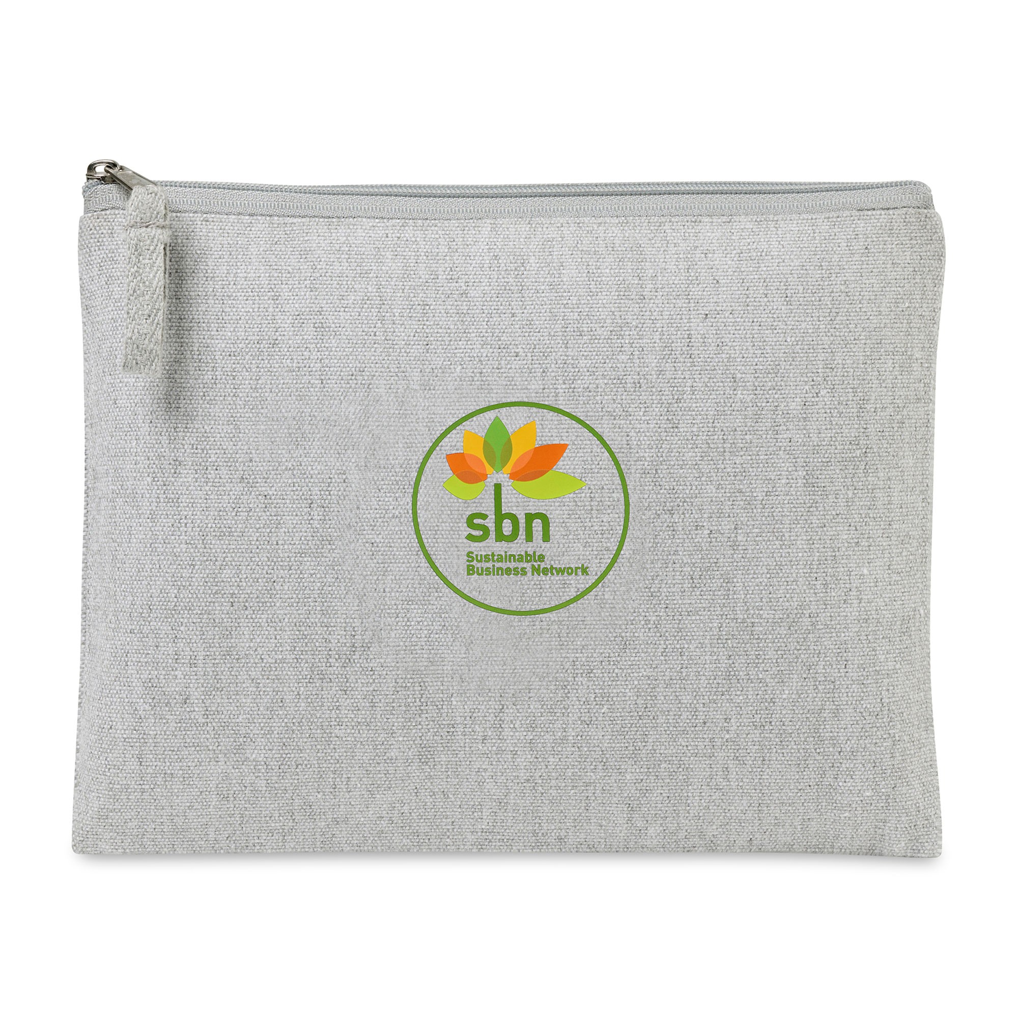 Picture of Recycled Cotton Zippered Pouch - AWARE - Light Grey