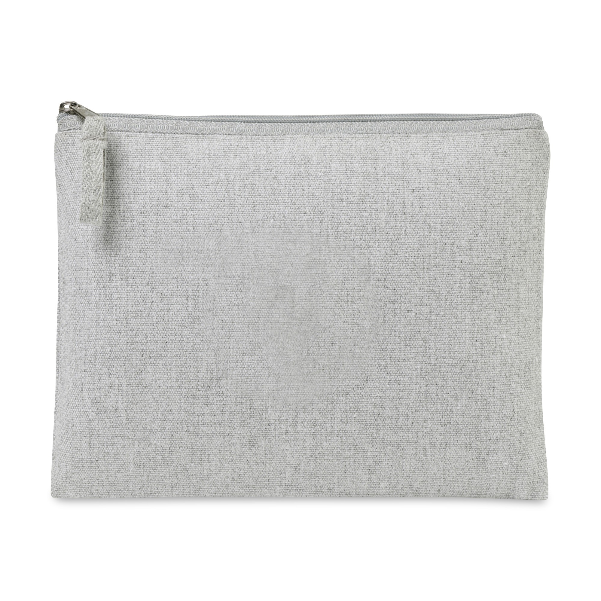 Picture of Recycled Cotton Zippered Pouch - AWARE - Light Grey