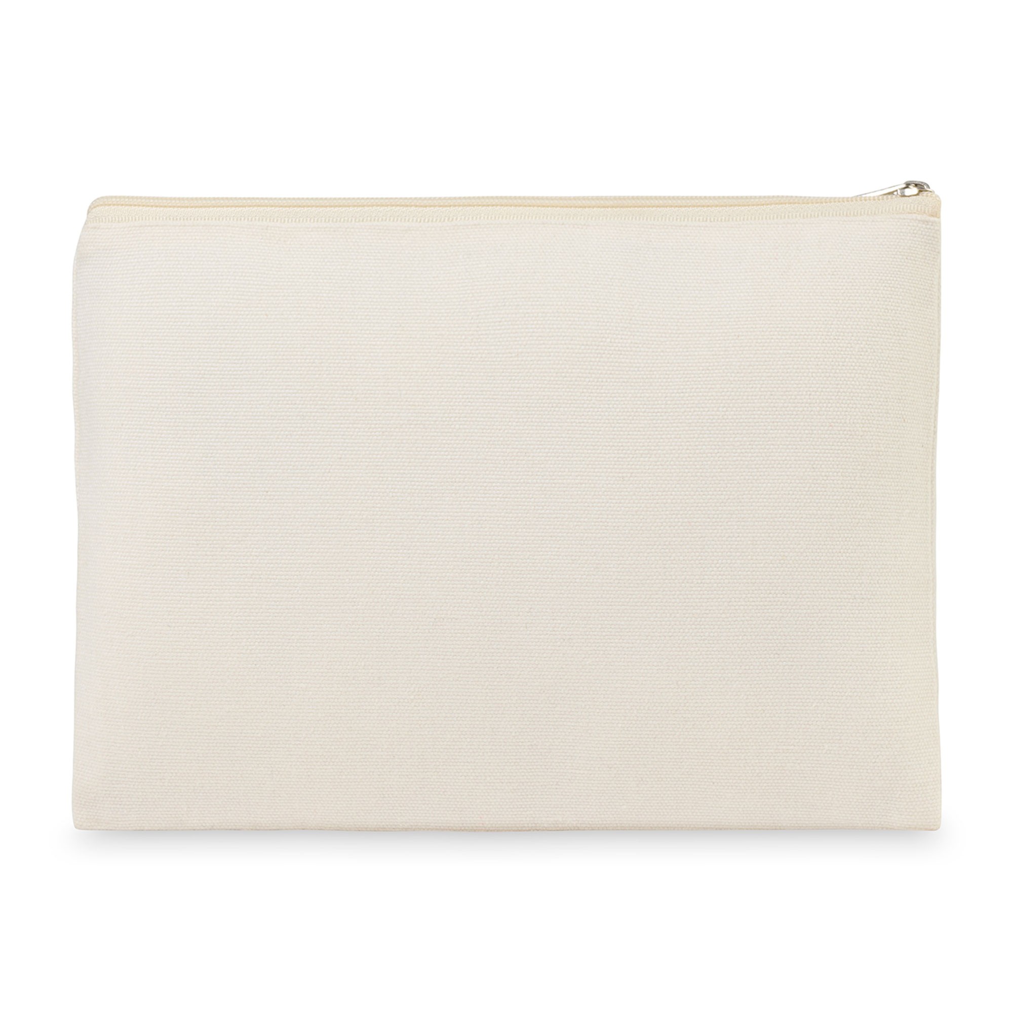 Picture of Recycled Cotton Zippered Pouch - AWARE - Natural