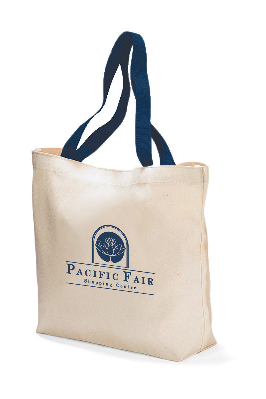 Picture of Colored Handle Tote - Navy Blue