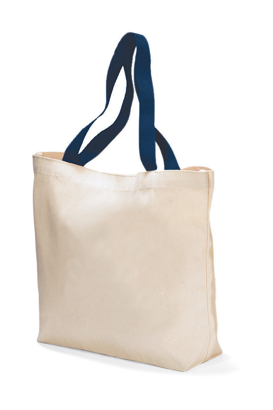 Picture of Colored Handle Tote - Navy Blue