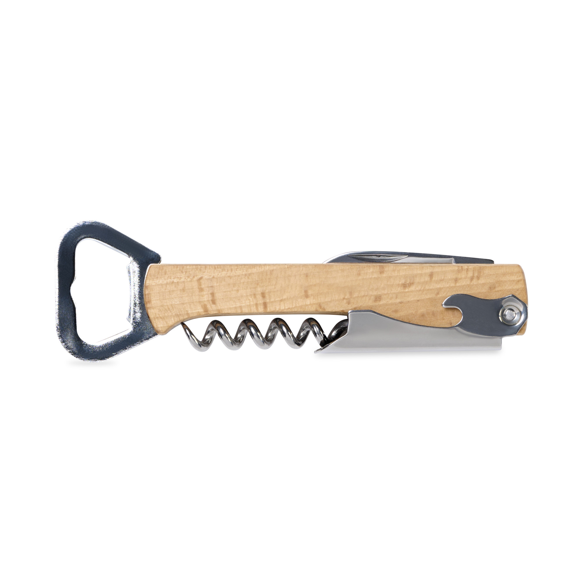 Picture of 4" 1 Wine & Bottle Opener - Wood
