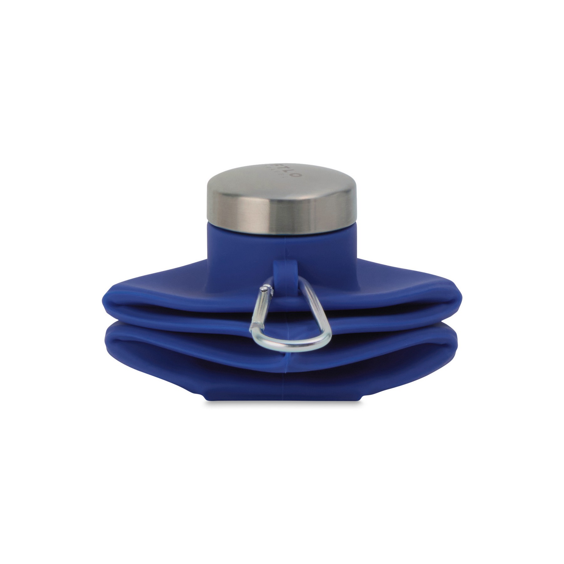 Picture of Clix Collapsible Silicone Bottle w/ Carabiner - 23 Oz. - Royal Blue