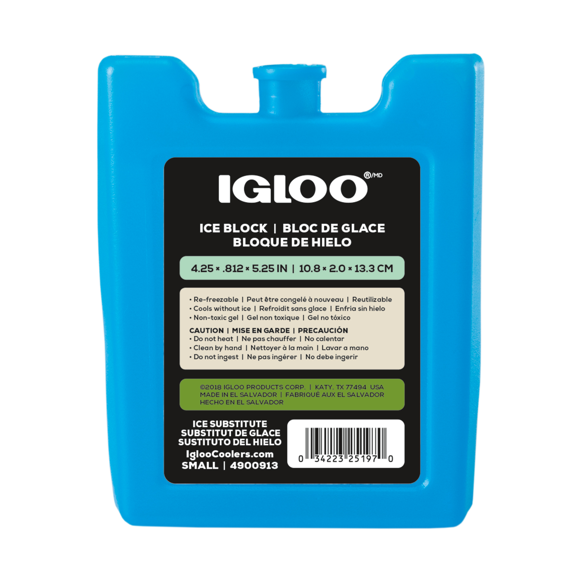 Picture of Igloo Ice Block - Small - Turquoise