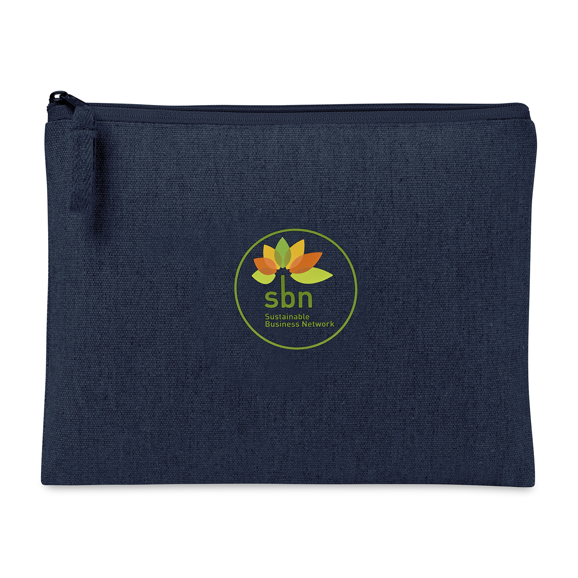 Picture of Recycled Cotton Zippered Pouch - AWARE - Indigo Denim