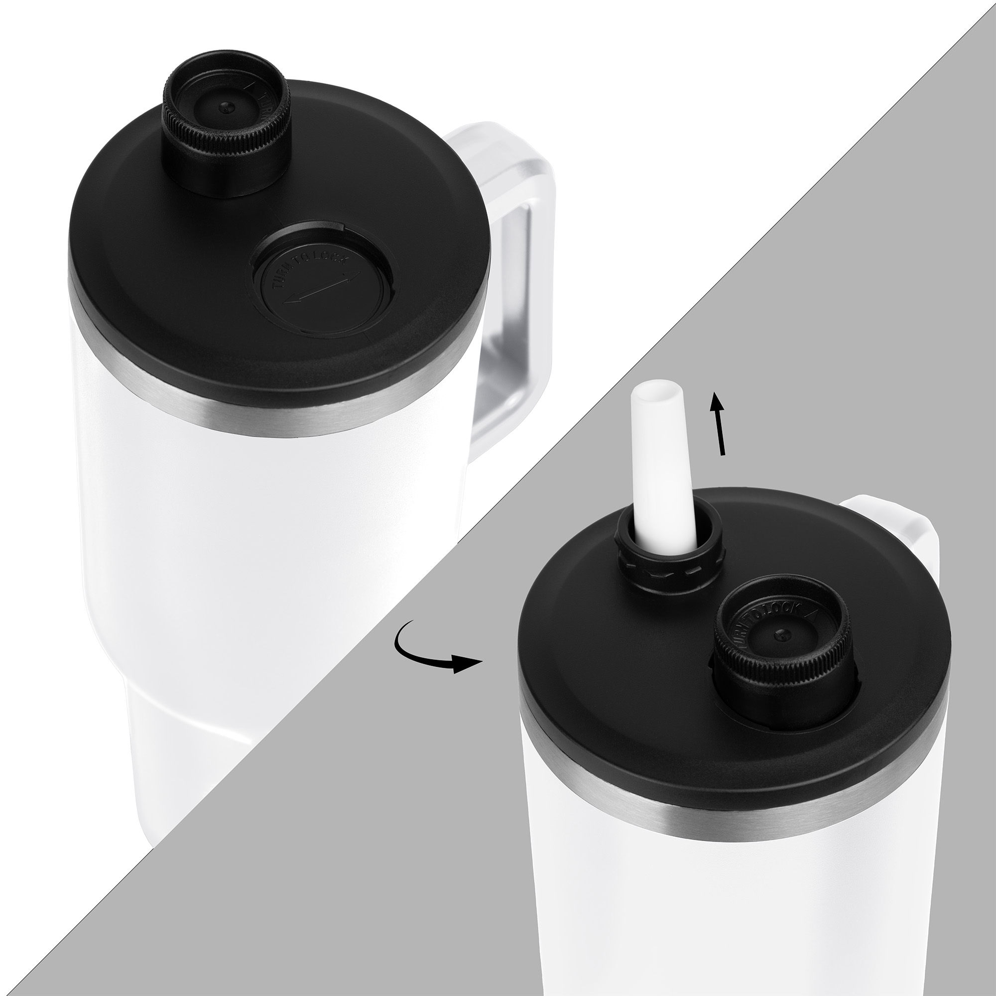 Picture of 40oz. Malden Double Wall Vacuum Seal Mug w/Flexible Straw