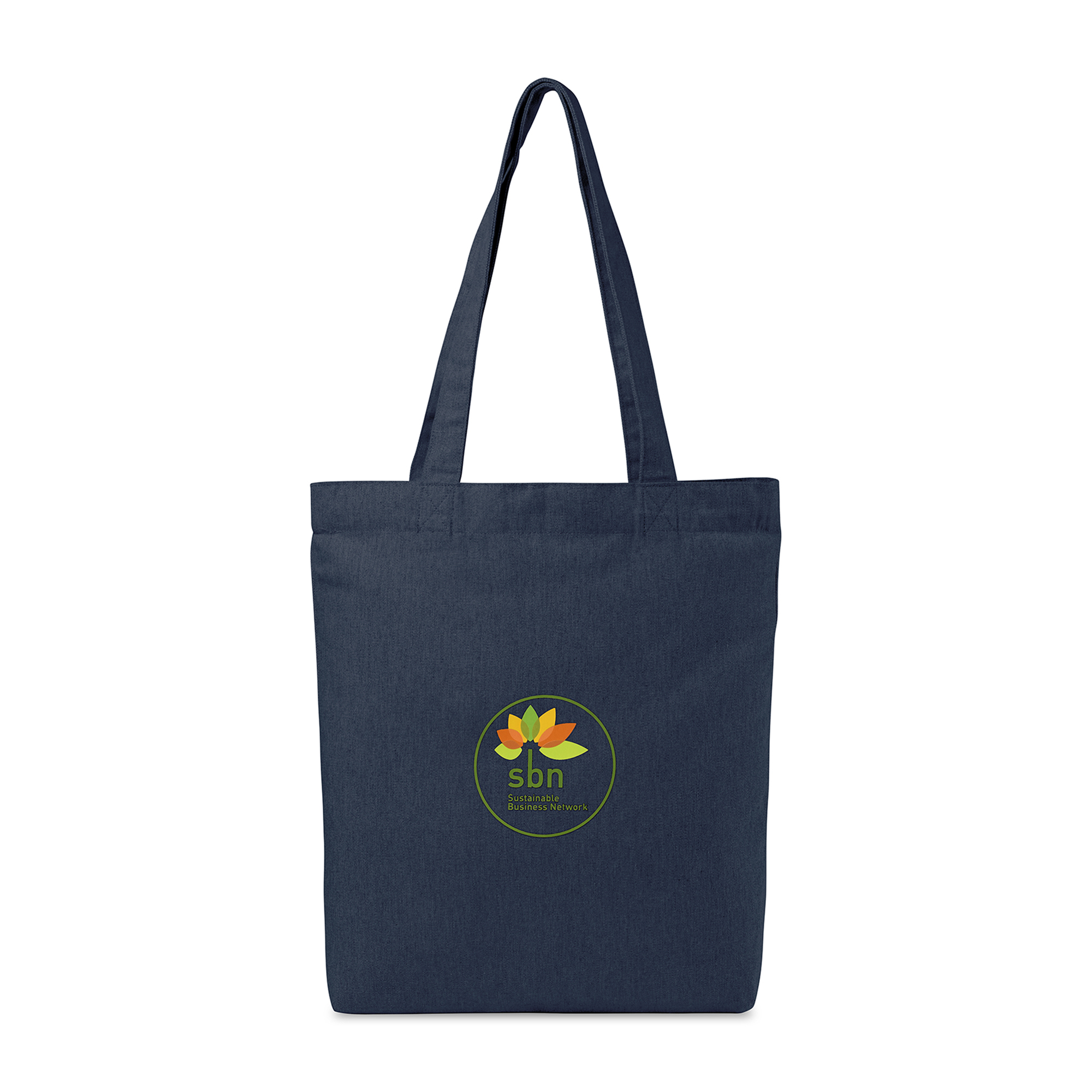 Picture of Recycled Cotton Gusset Bottom Tote - AWARE - Indigo Denim