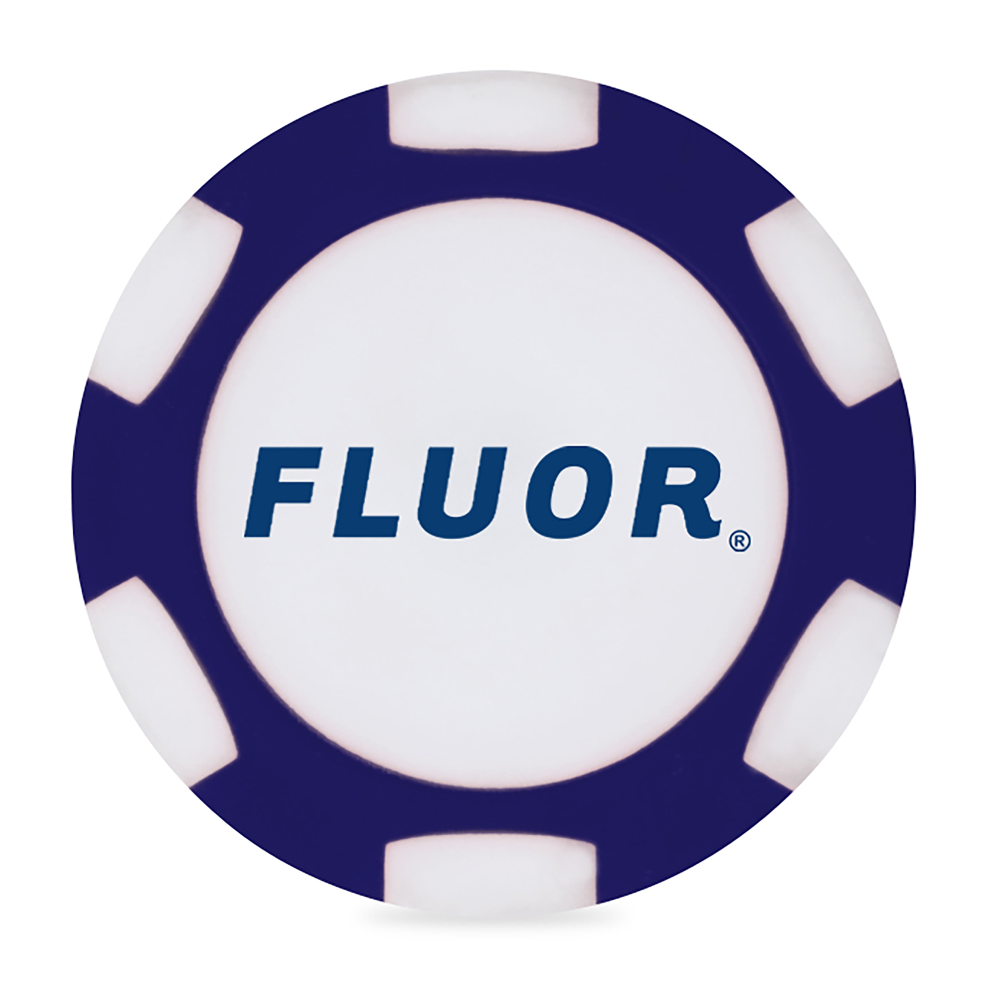 Picture of Ahead 2-Sided Poker Chip - Navy-White