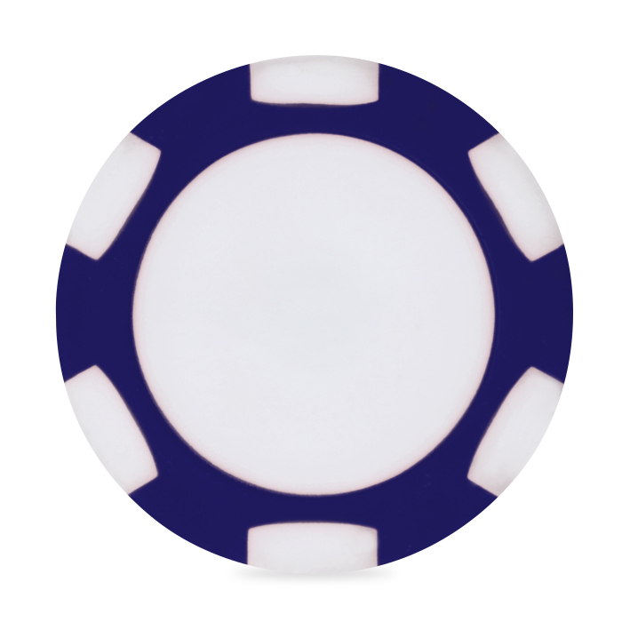 Picture of Ahead 2-Sided Poker Chip - Navy-White