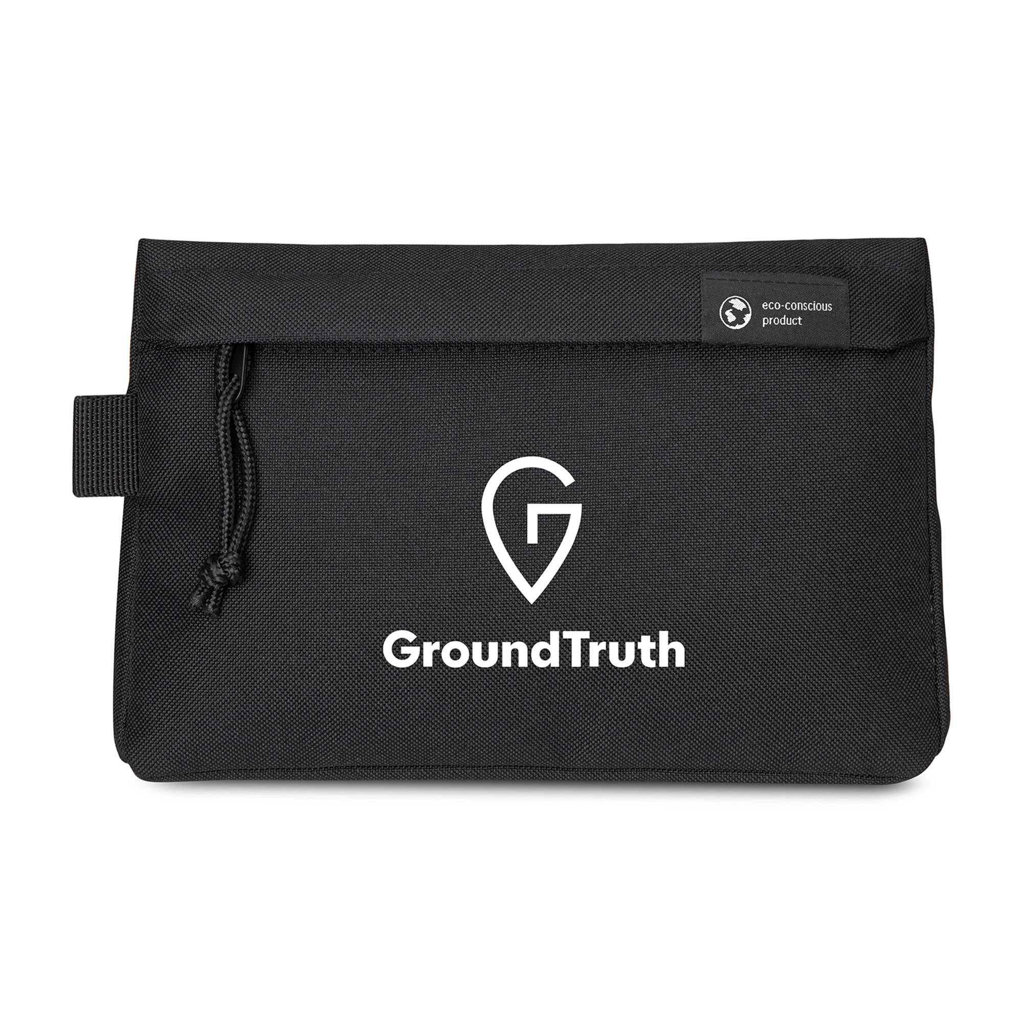 Picture of Renew Recycled rPET Zippered Pouch - AWARE - Black