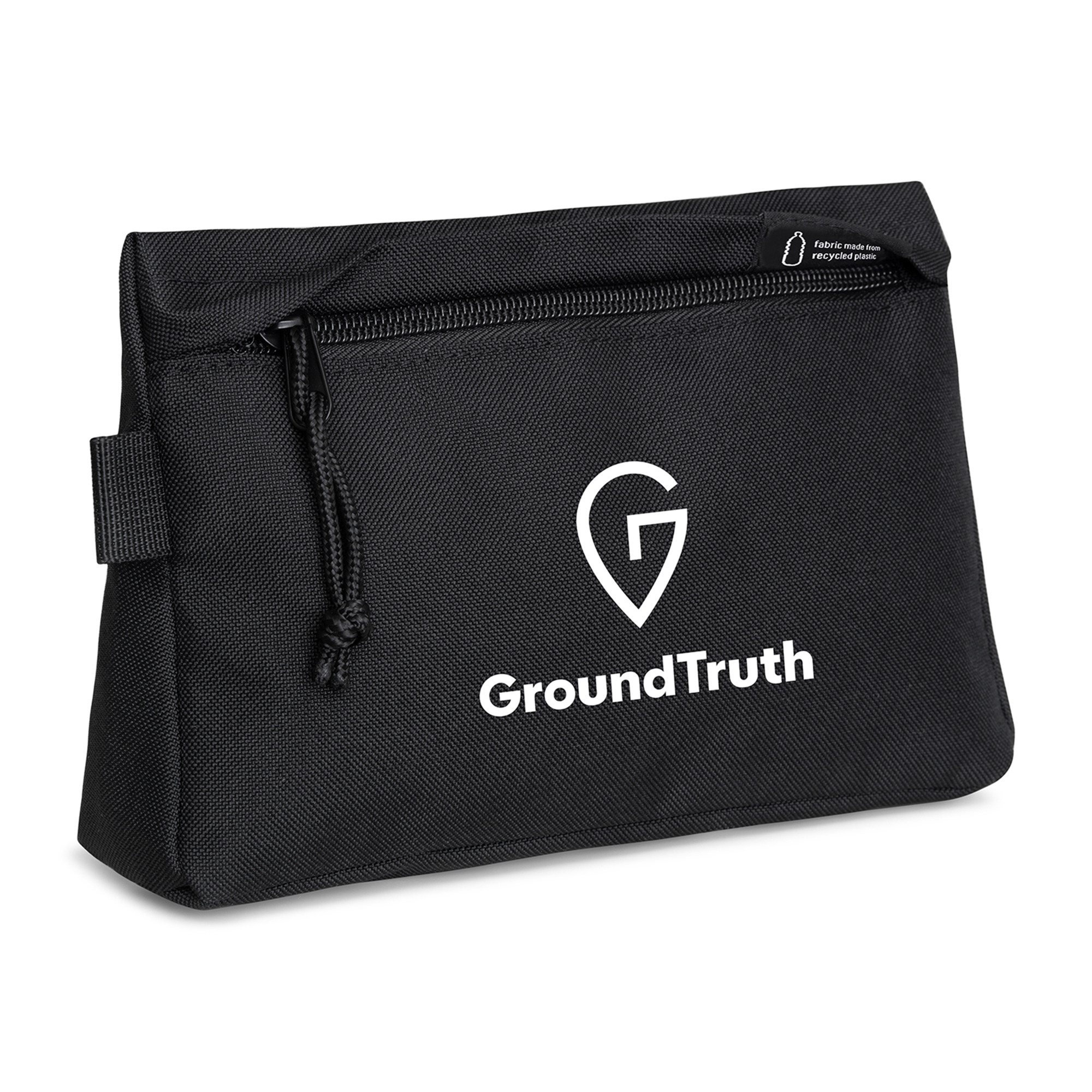 Picture of Renew Recycled rPET Zippered Pouch - AWARE - Black