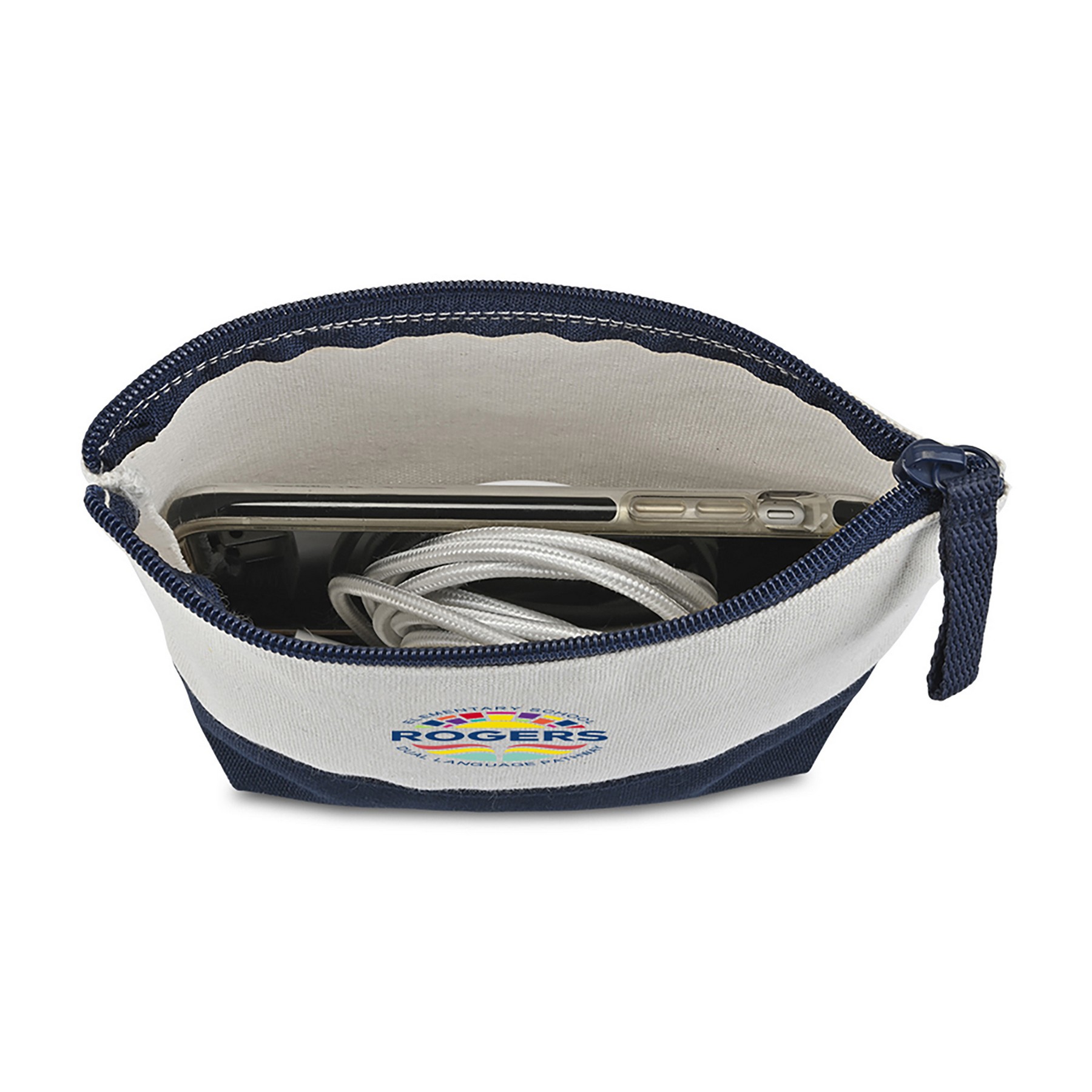 Picture of Canvas Zippered Pouch - True Navy