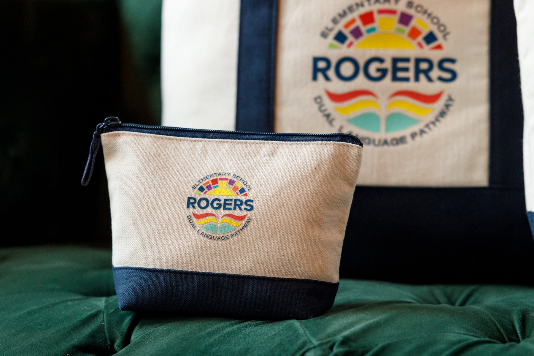 Picture of Canvas Zippered Pouch - True Navy