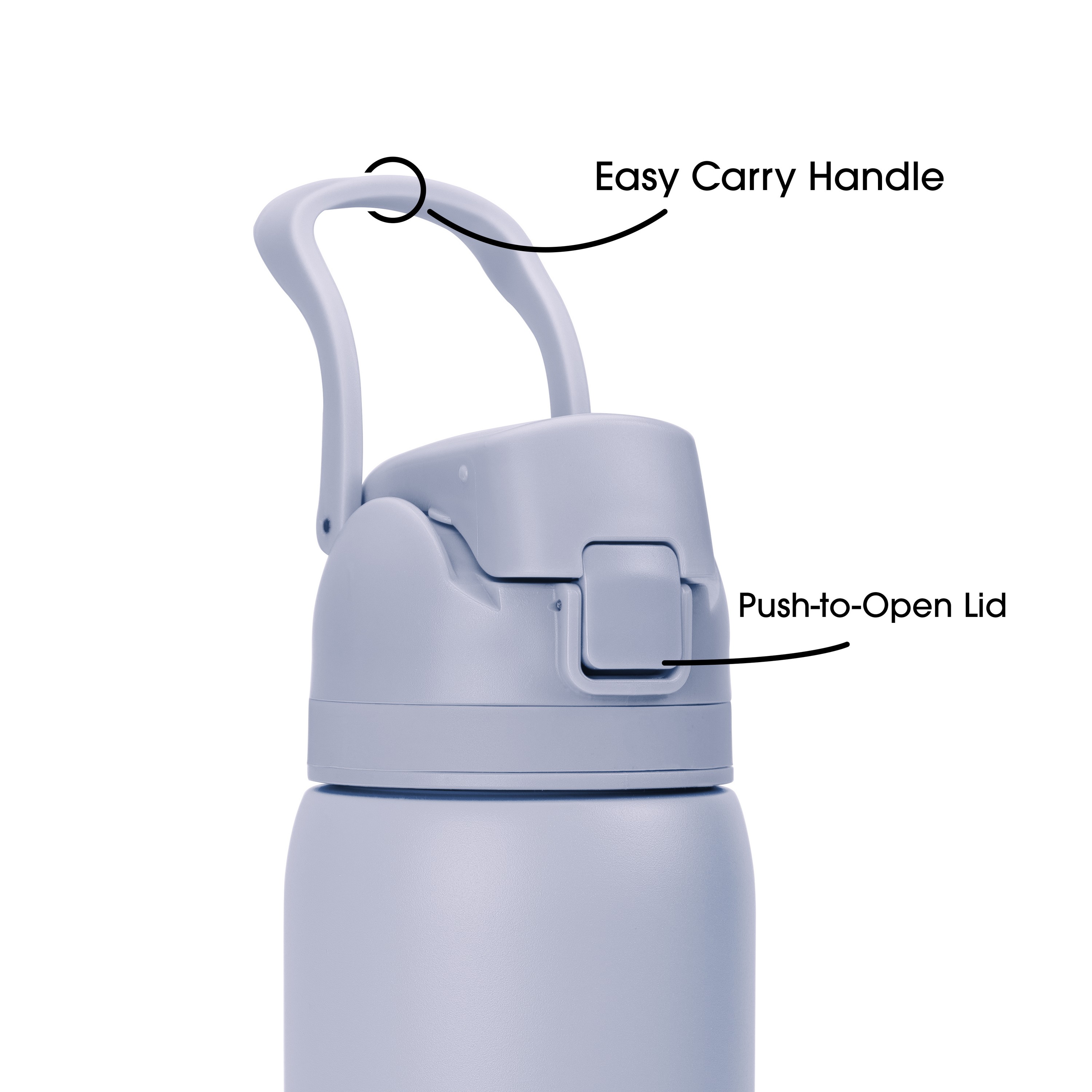 Picture of 27 Oz. Solid Stainless Steel Pop Straw Bottle