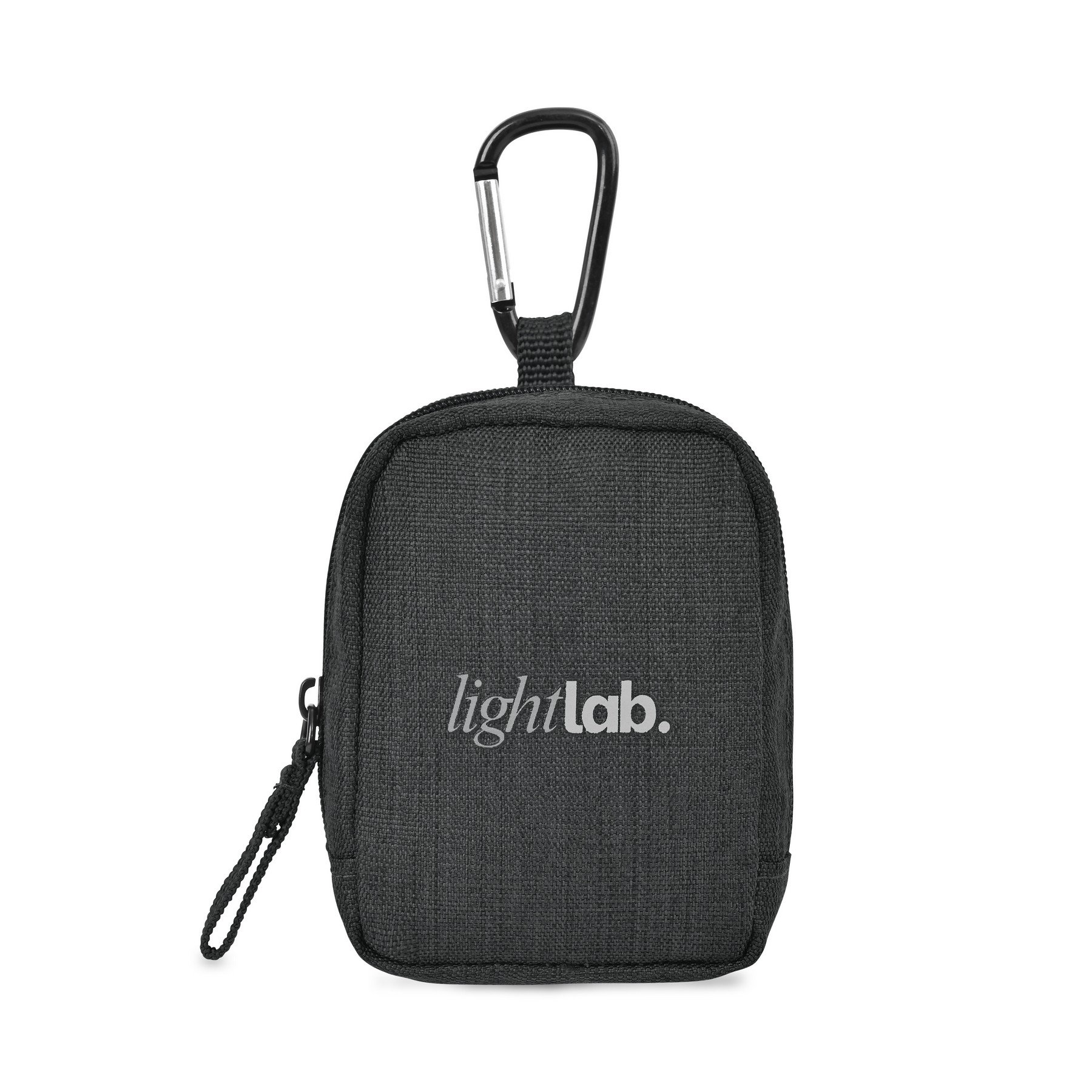Picture of Fletcher Recycled rPET Mini Pouch Bag Charm - Black Sand
