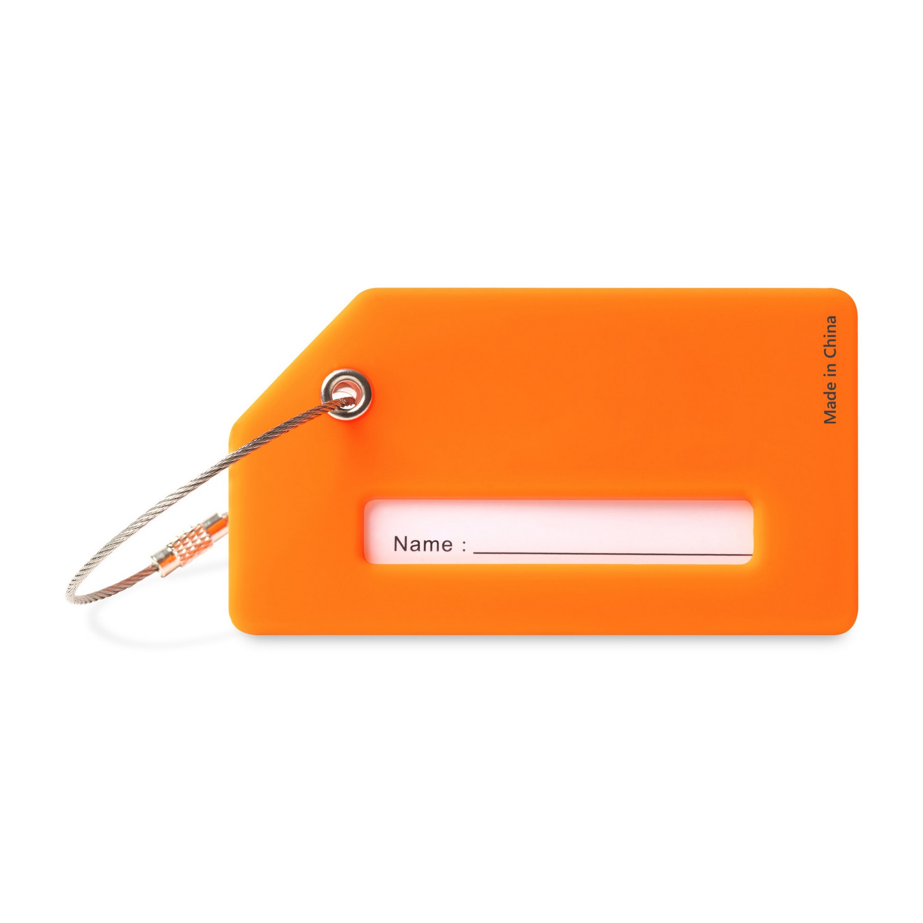 Picture of Silicone Luggage Tag - Vibrant Orange