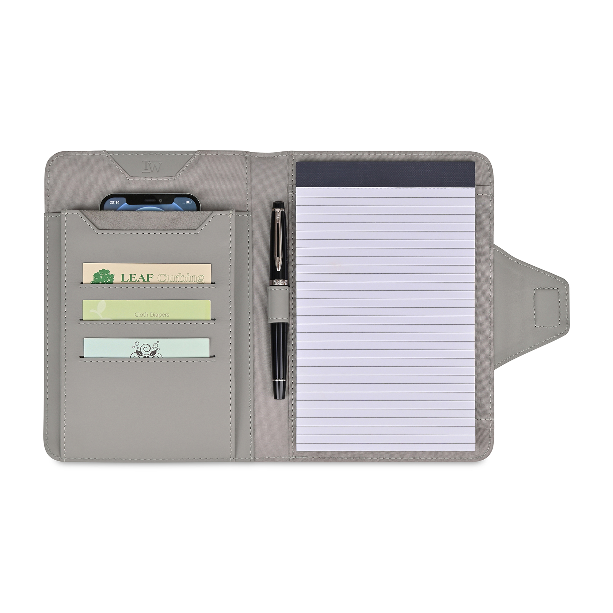 Picture of Travis & Wells Envoy Junior Magnet Close Padfolio - Taupe
