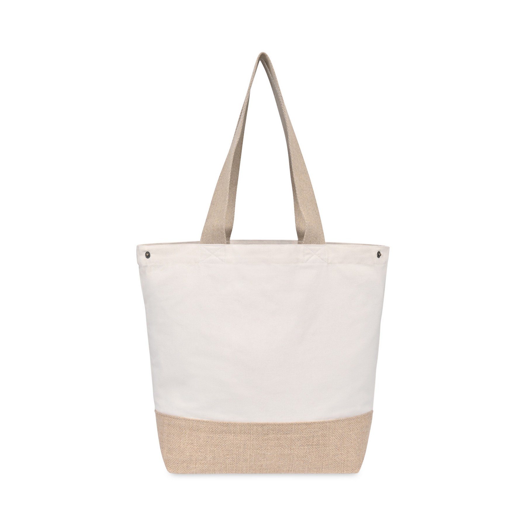 Picture of Recycled Cotton Canvas Jute Tote - AWARE - Natural