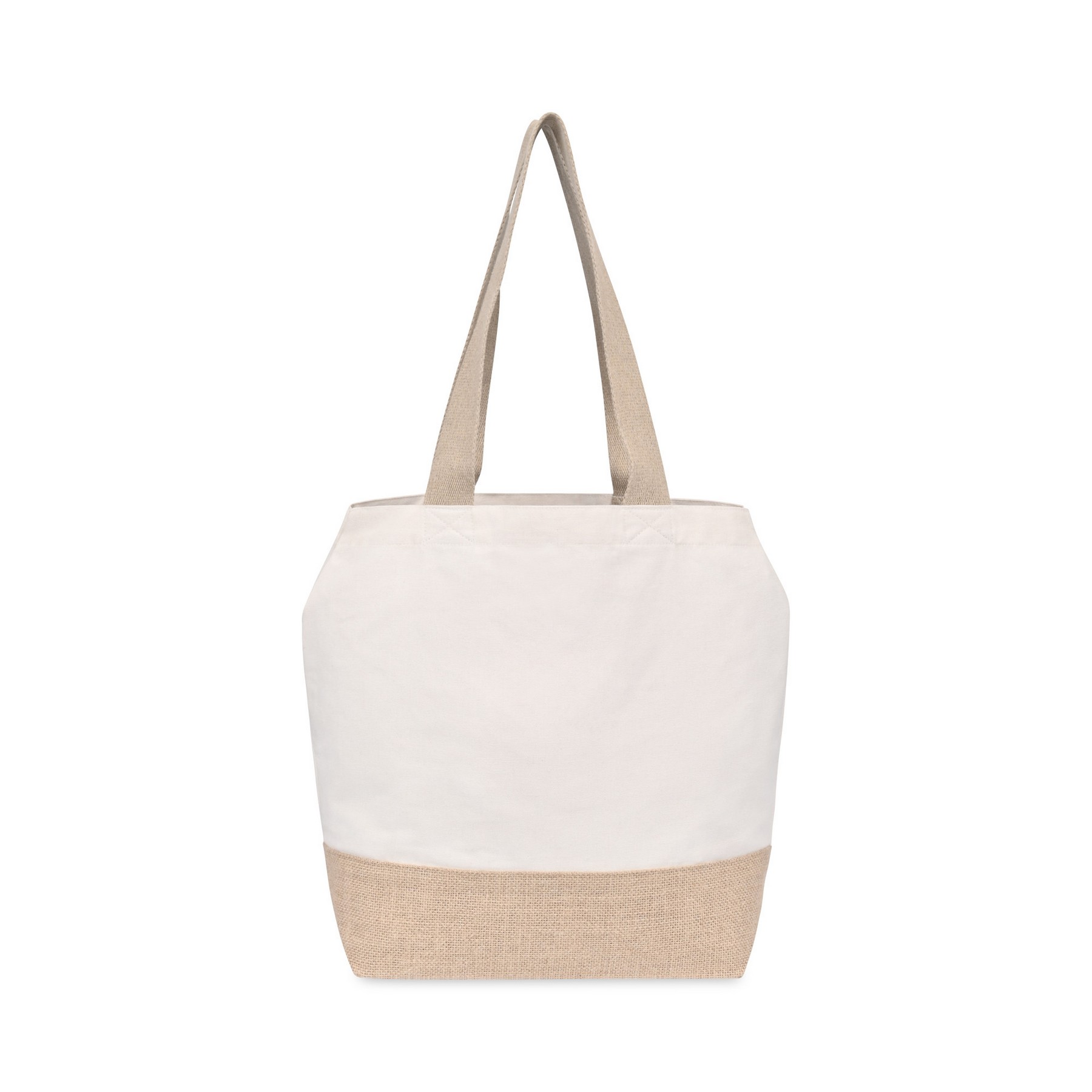 Picture of Recycled Cotton Canvas Jute Tote - AWARE - Natural