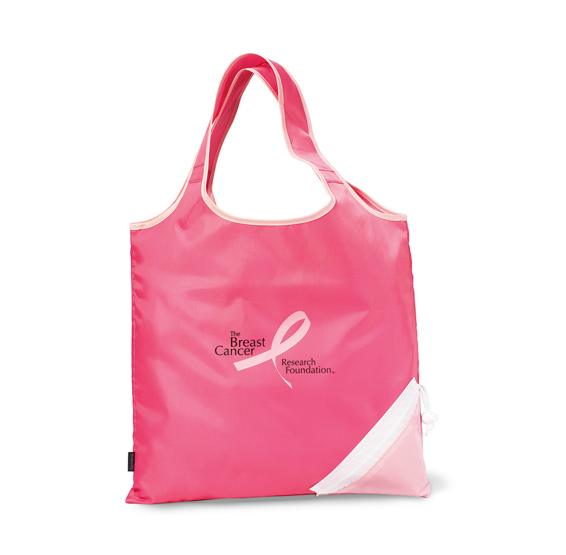 Picture of Latitudes Foldaway Shopper - Peony Pink-Deep Pink