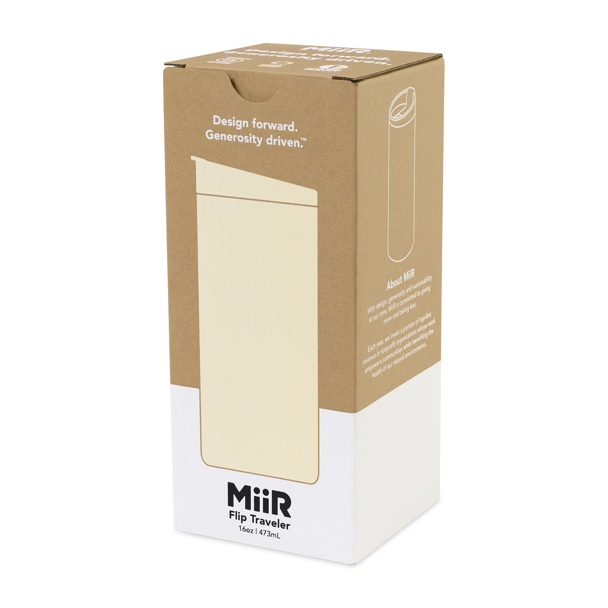 Picture of MiiR Vacuum Insulated Travel Tumbler - 16 Oz. - Sandstone