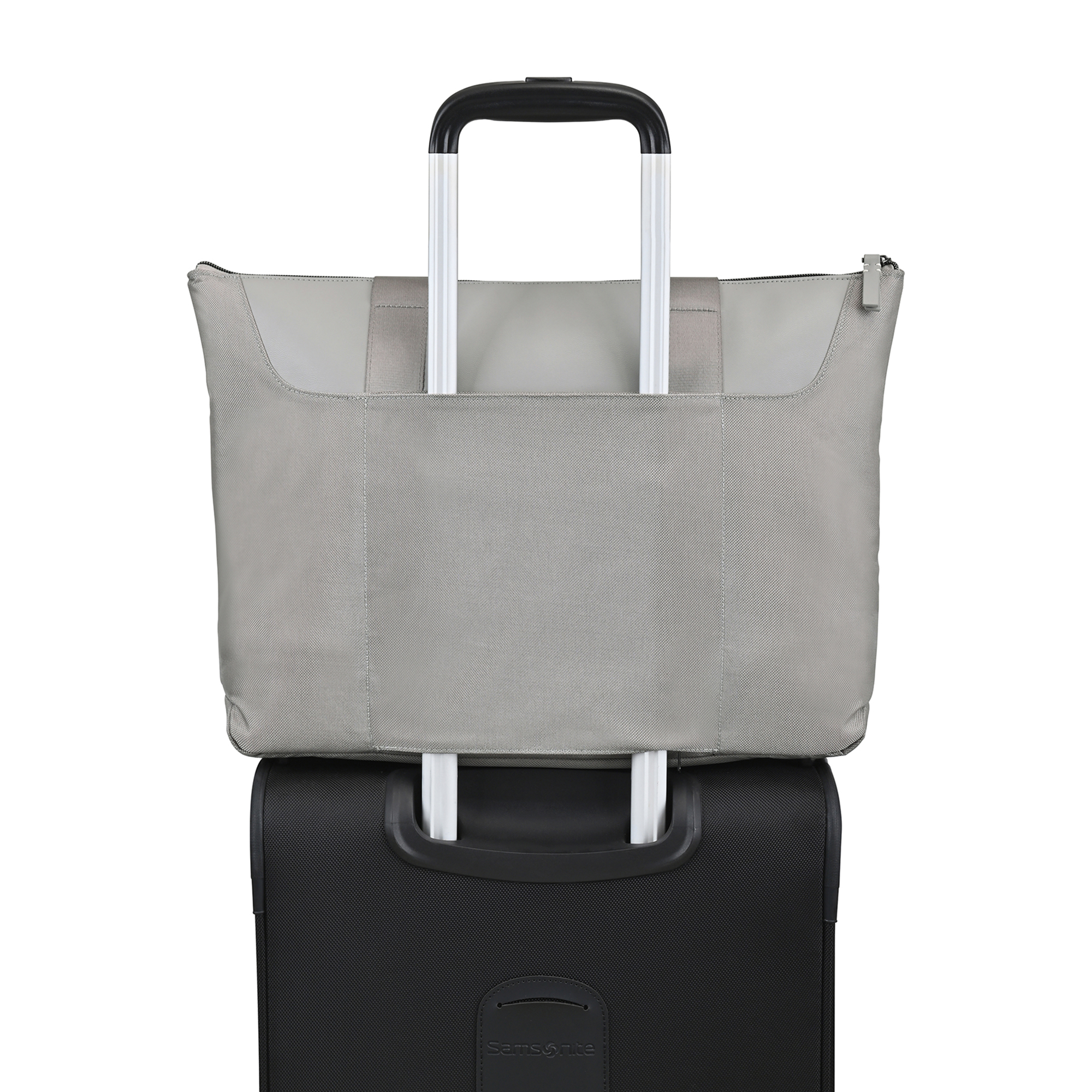Picture of Travis & Wells Lennox Recycled Nylon Laptop Tote - Taupe