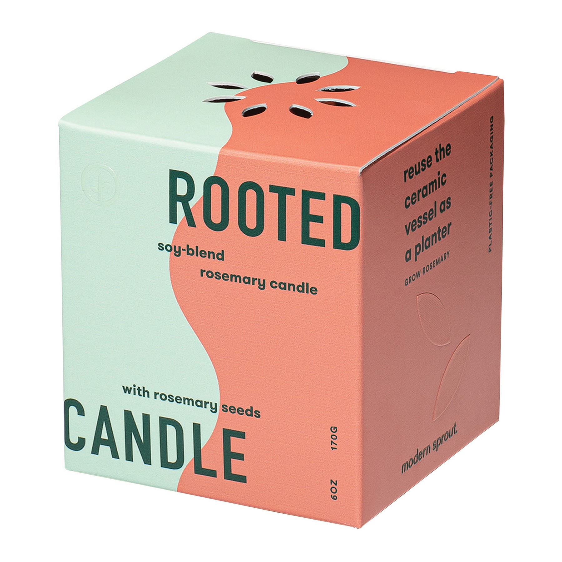 Picture of Modern Sprout Rooted Candle - Sienna-Rosemary