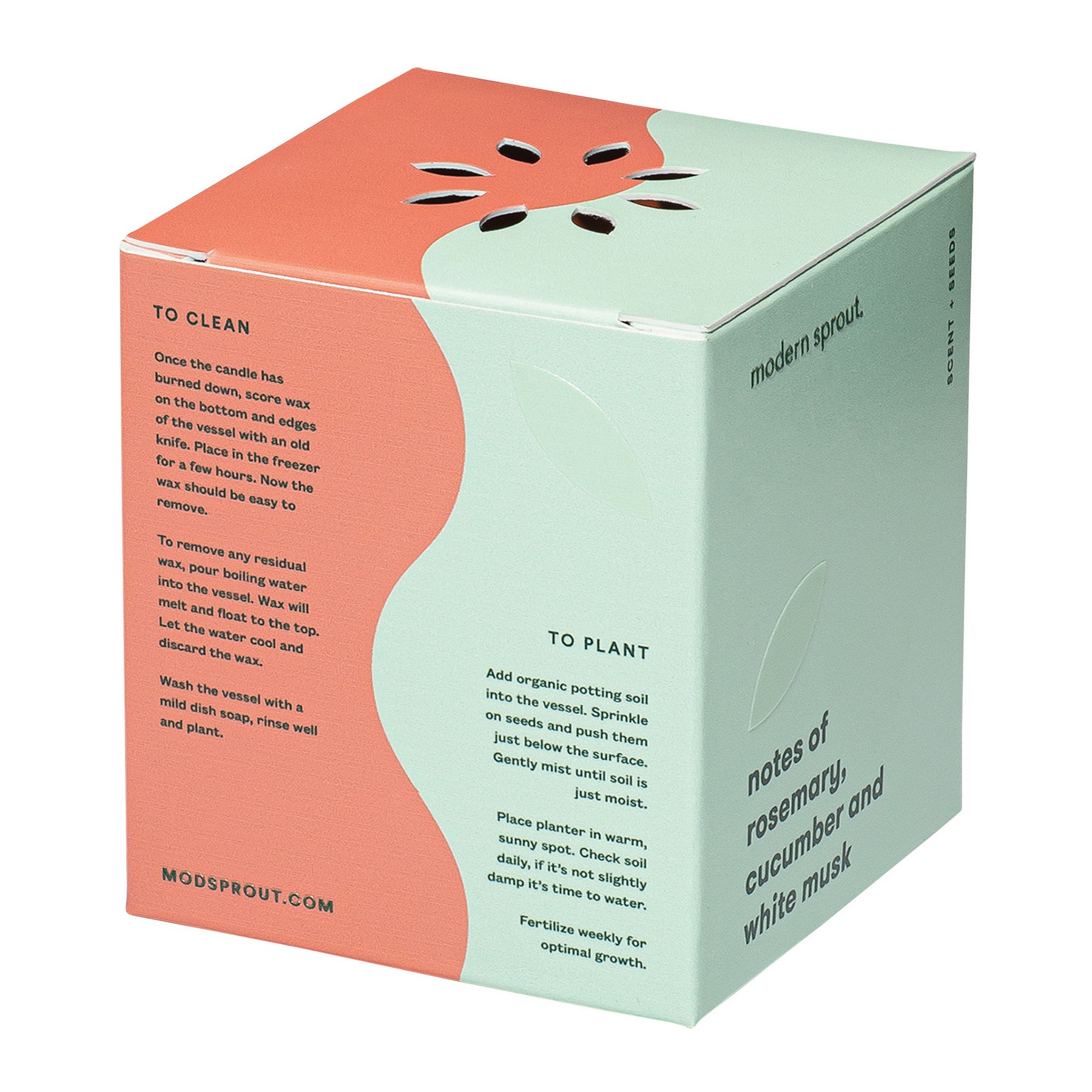 Picture of Modern Sprout Rooted Candle - Sienna-Rosemary