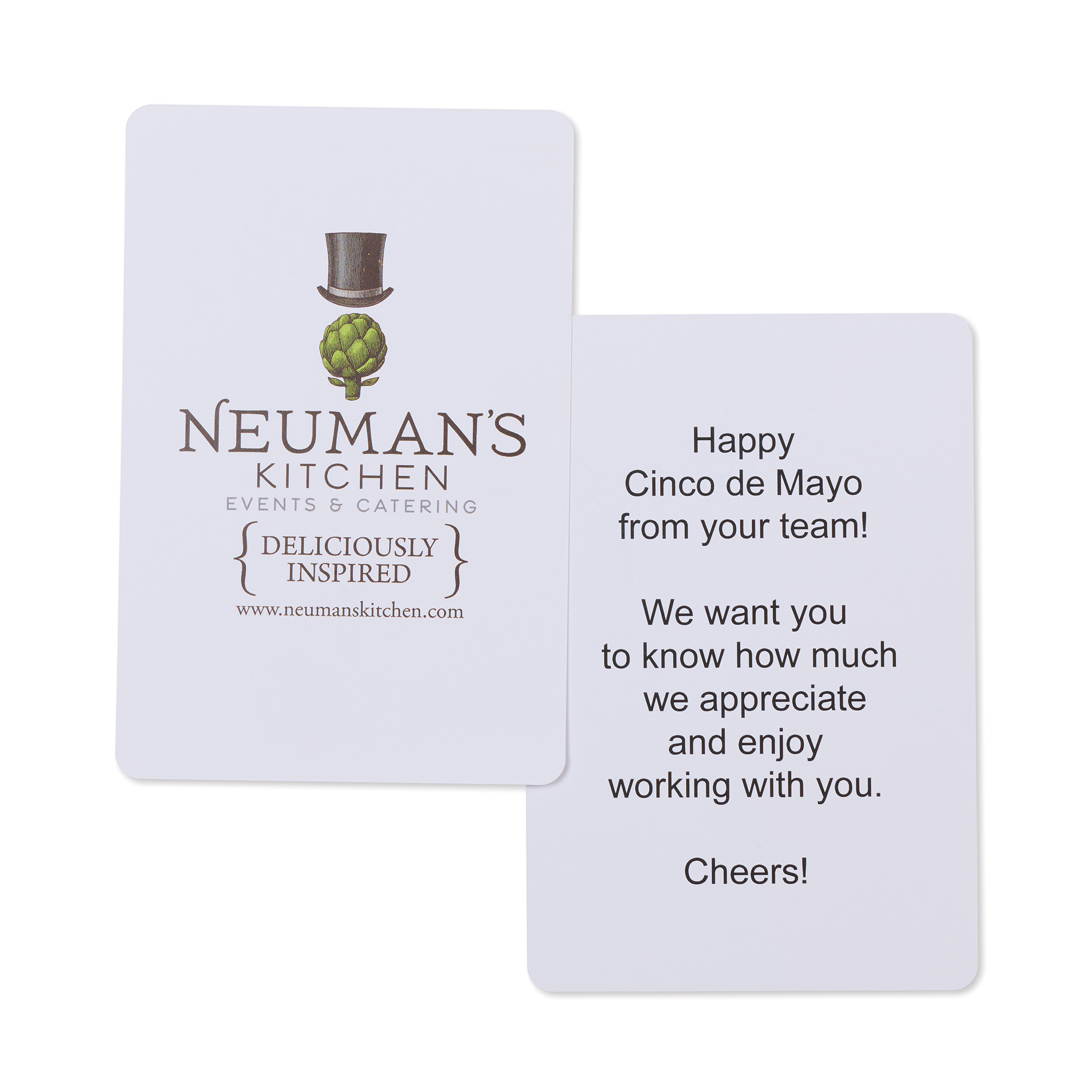 Picture of Custom Greeting Card - White
