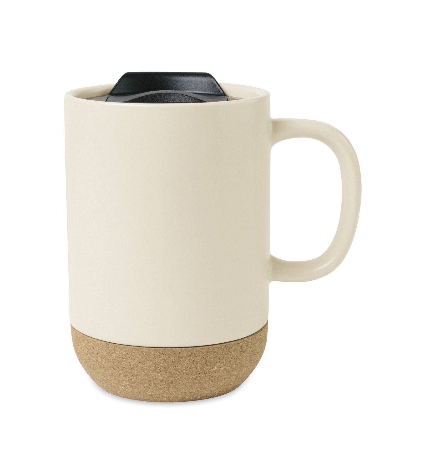 Picture of Valo Ceramic Lidded Mug - 14 Oz. - Bone