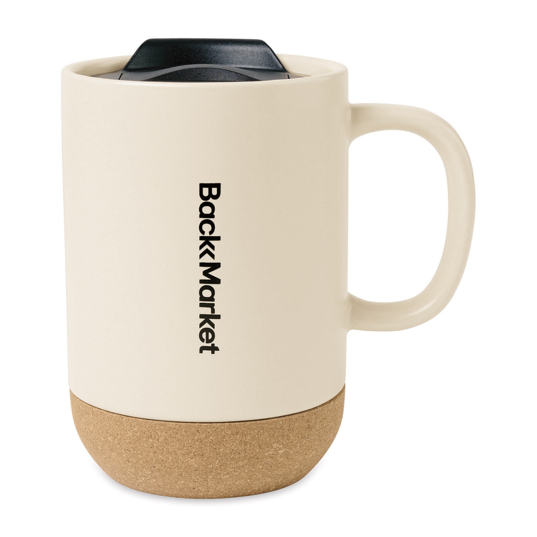 Picture of Valo Ceramic Lidded Mug - 14 Oz. - Bone