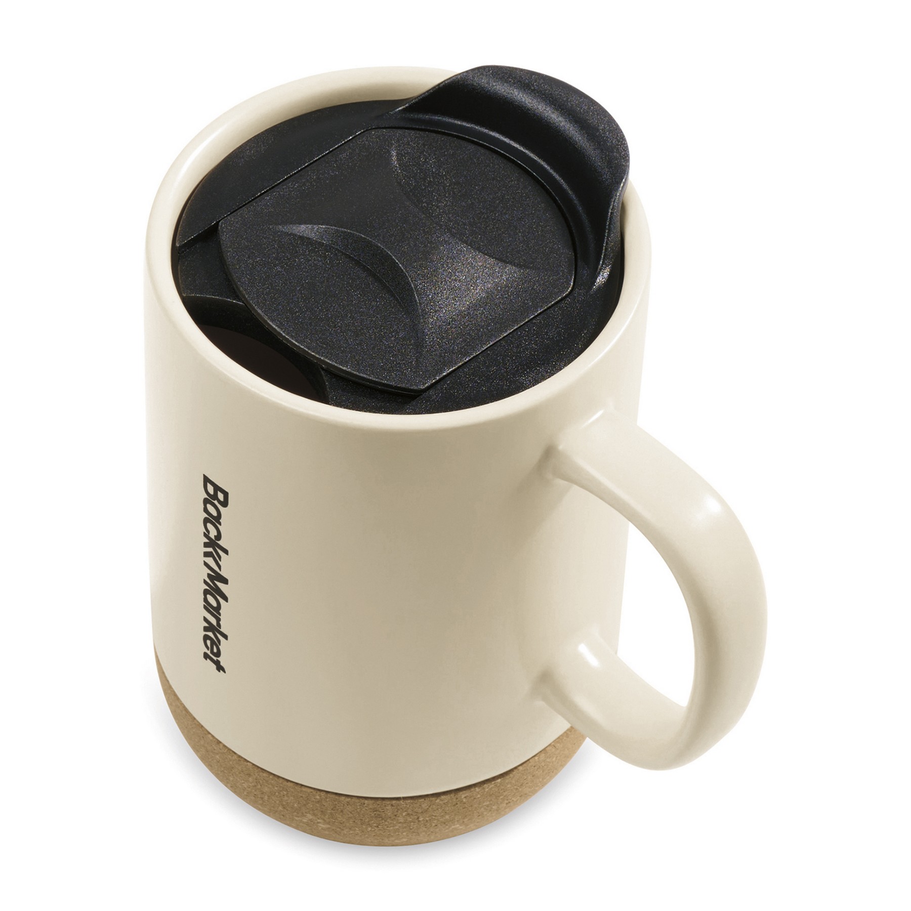 Picture of Valo Ceramic Lidded Mug - 14 Oz. - Bone
