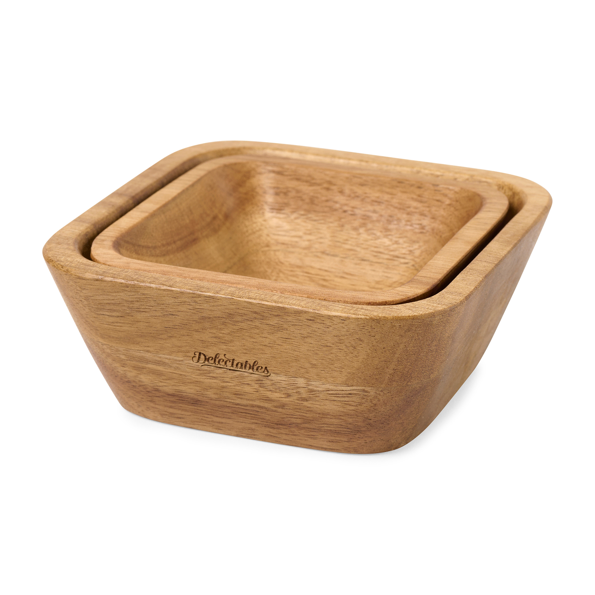 Picture of La Cuisine Nesting Snack Bowl Set - Wood