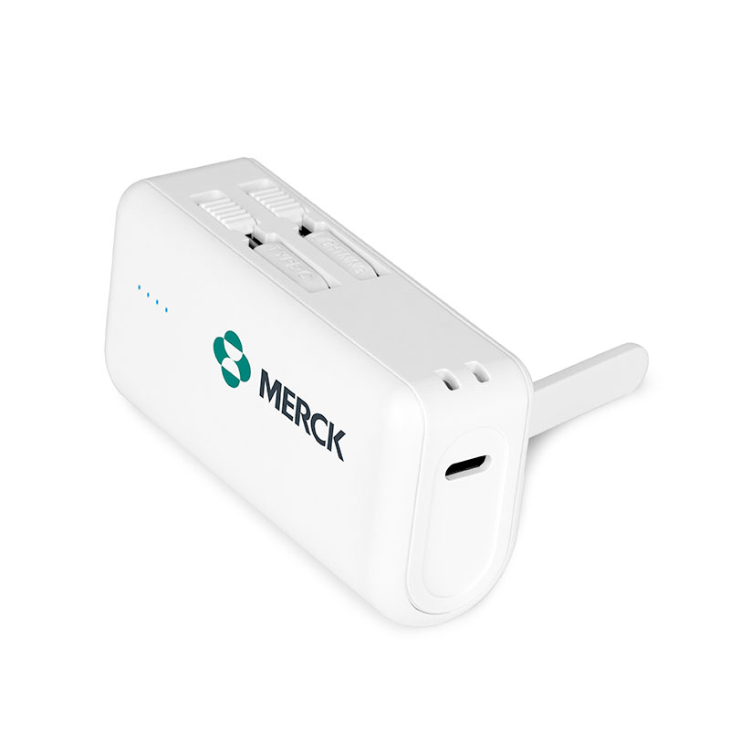 Picture of 4500mAh Dual Connector Capsule Power Bank w/Stand