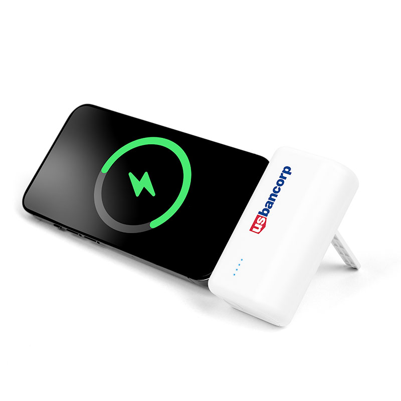 Picture of 4500mAh Dual Connector Capsule Power Bank w/Stand
