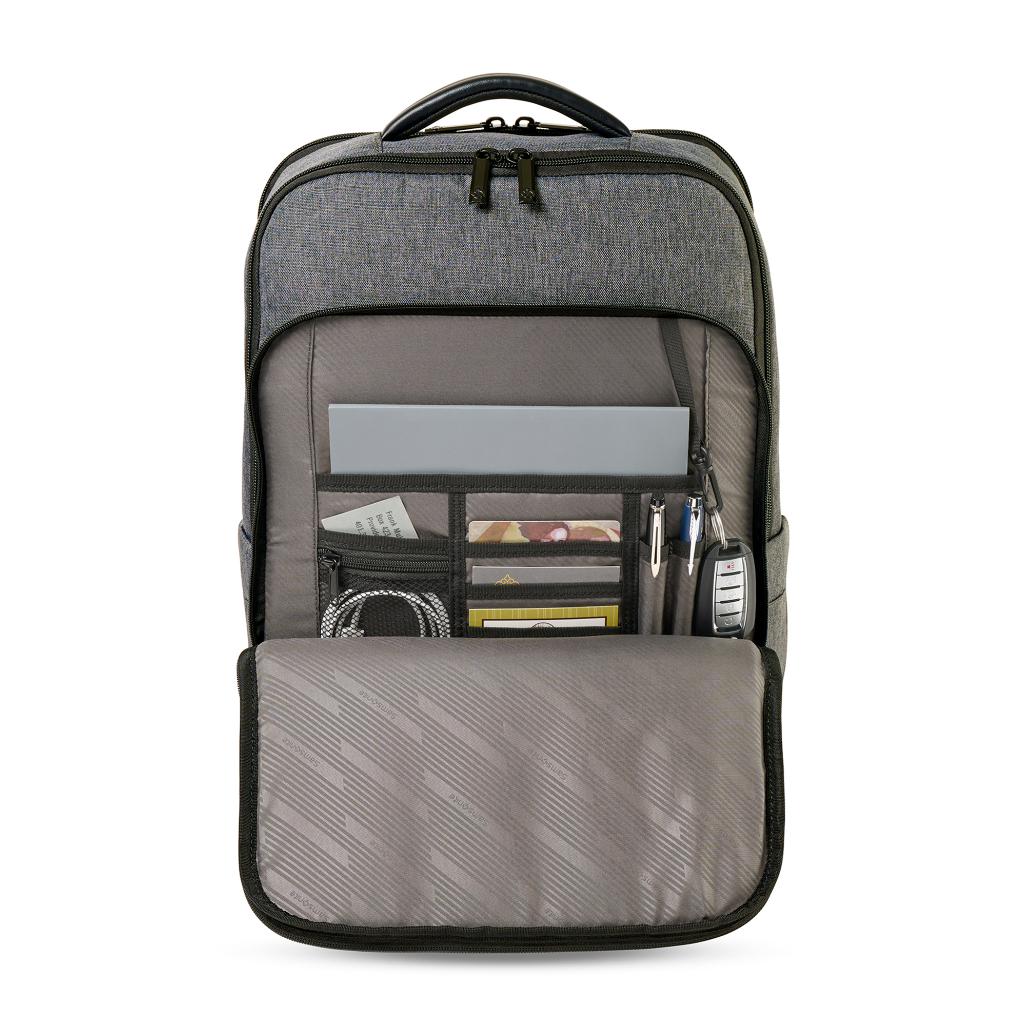 Picture of Samsonite Cablewood Laptop Backpack - Charcoal Heather