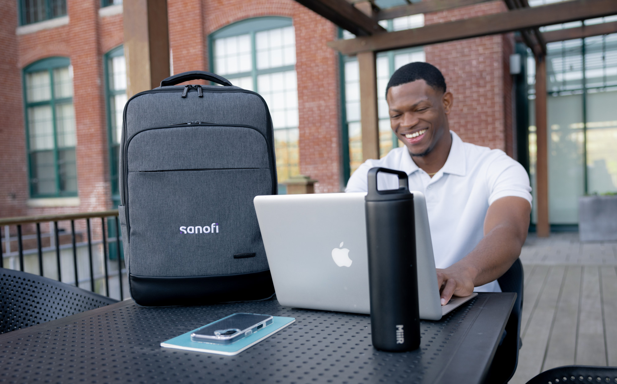 Picture of Samsonite Cablewood Laptop Backpack - Charcoal Heather