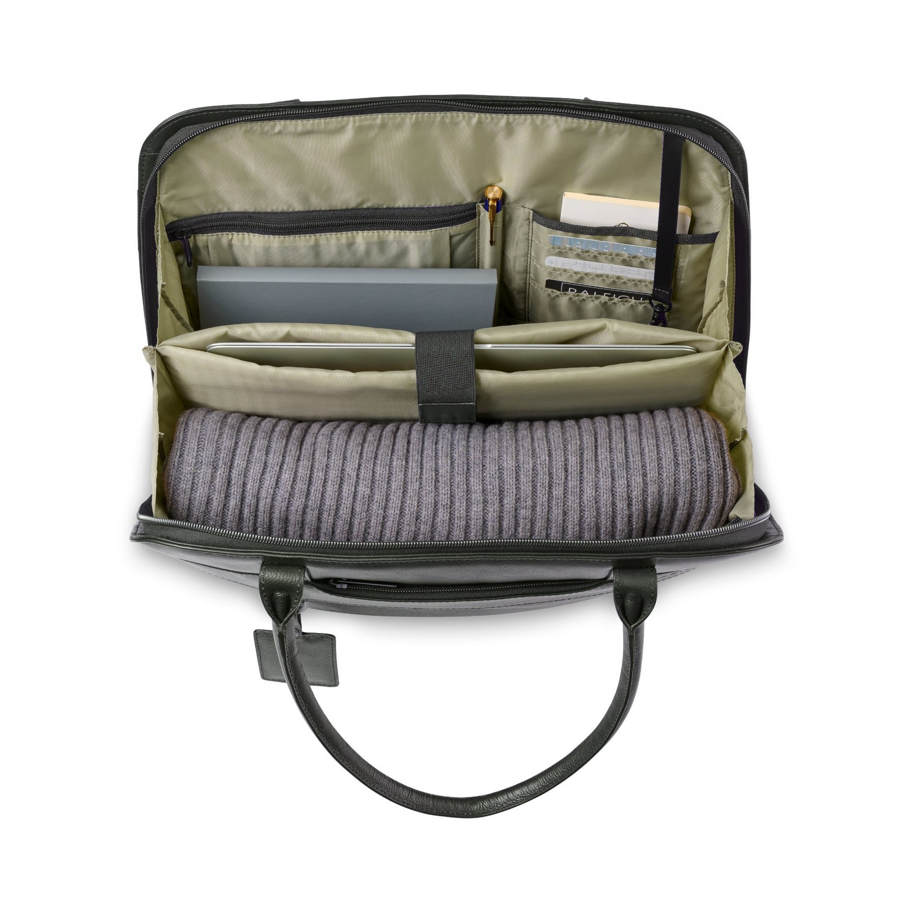 Picture of Samsonite Leather Laptop Tote - Black