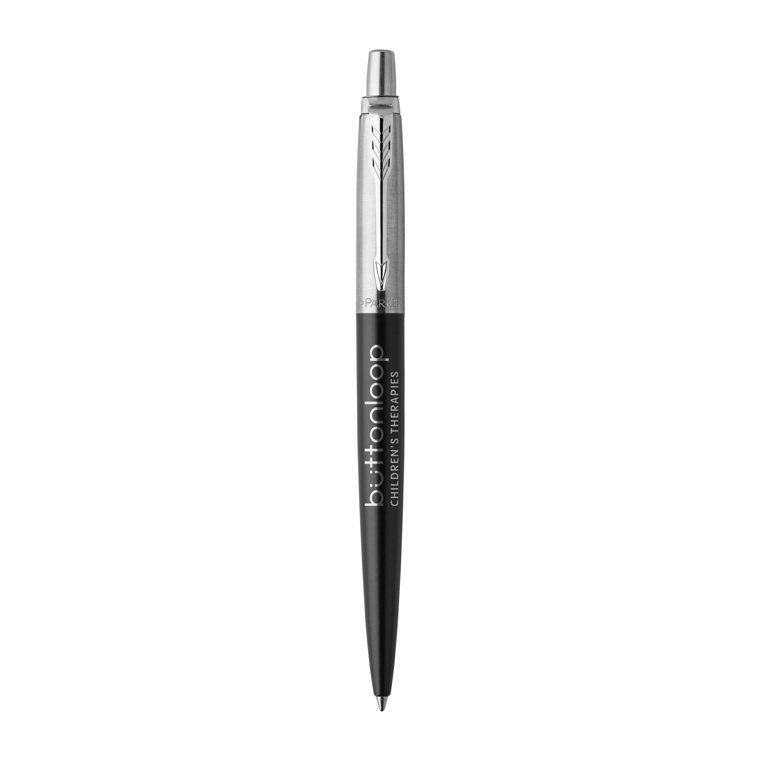 Picture of Parker Jotter London Stainless Steel Ballpoint - Black - Chrome Trim