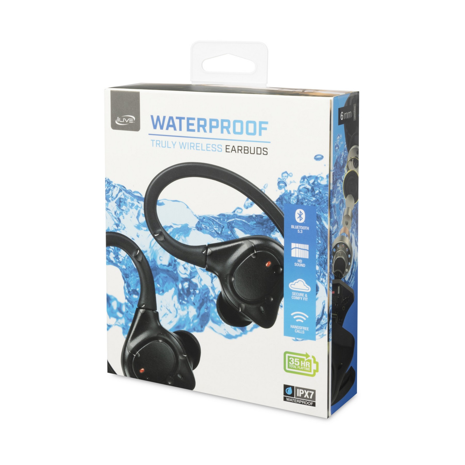 Picture of iLive Waterproof Truly Wireless Earbuds - Black