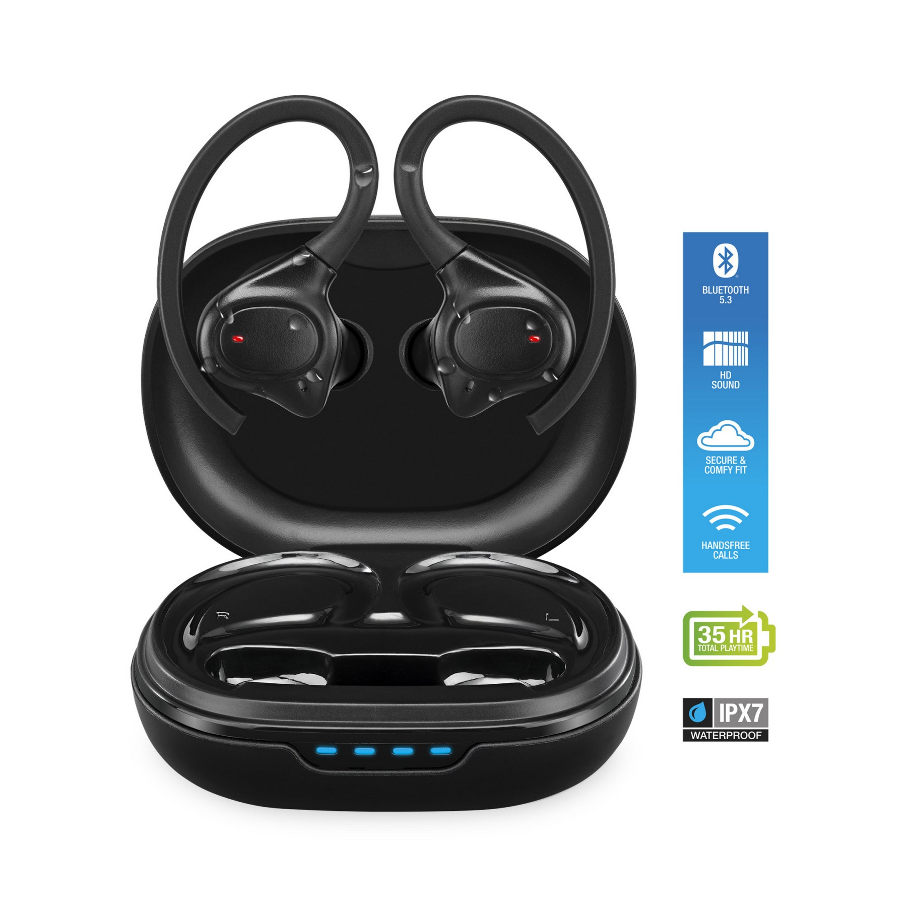 Picture of iLive Waterproof Truly Wireless Earbuds - Black