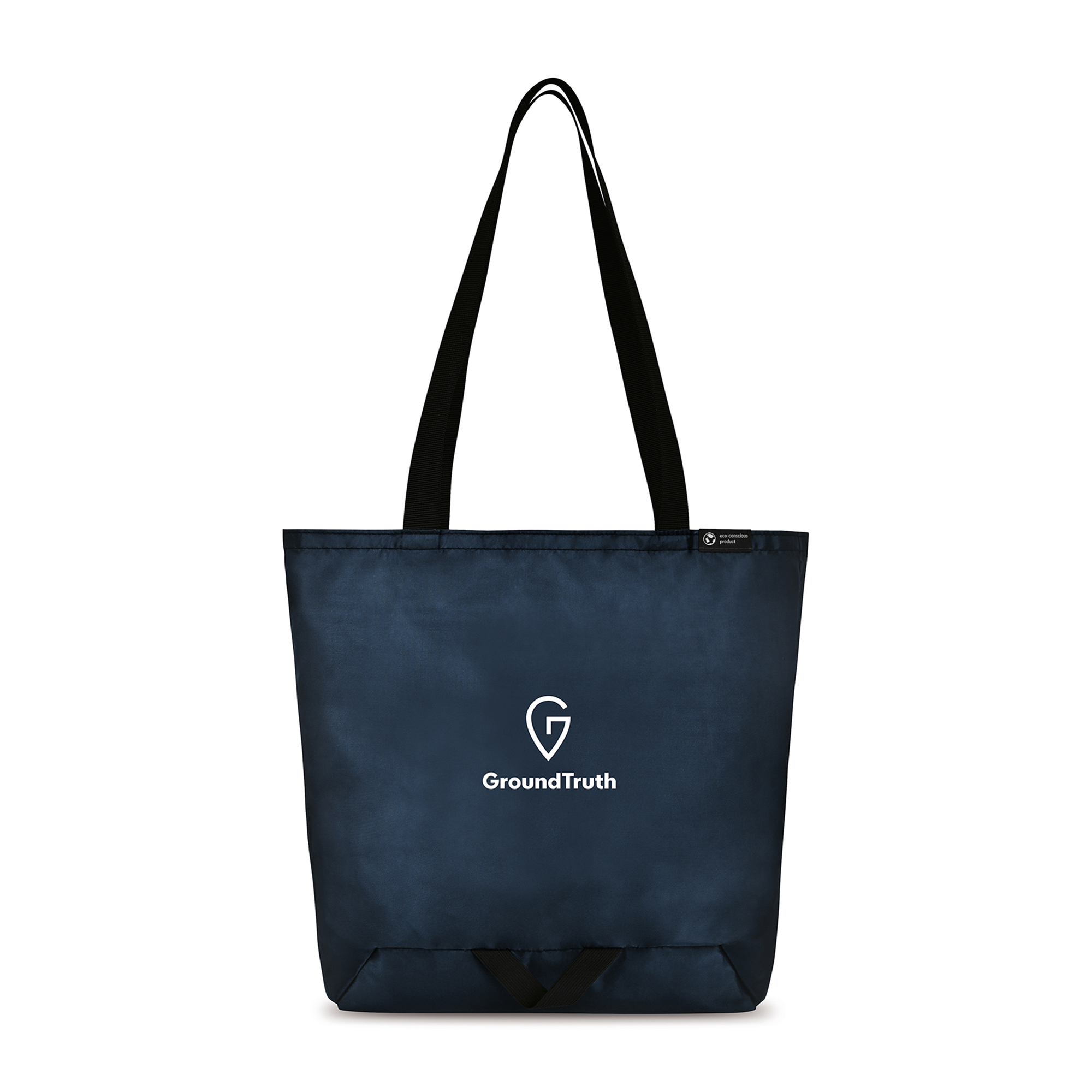 Picture of Renew Recycled rPET Packable Shopper - AWARE - Navy