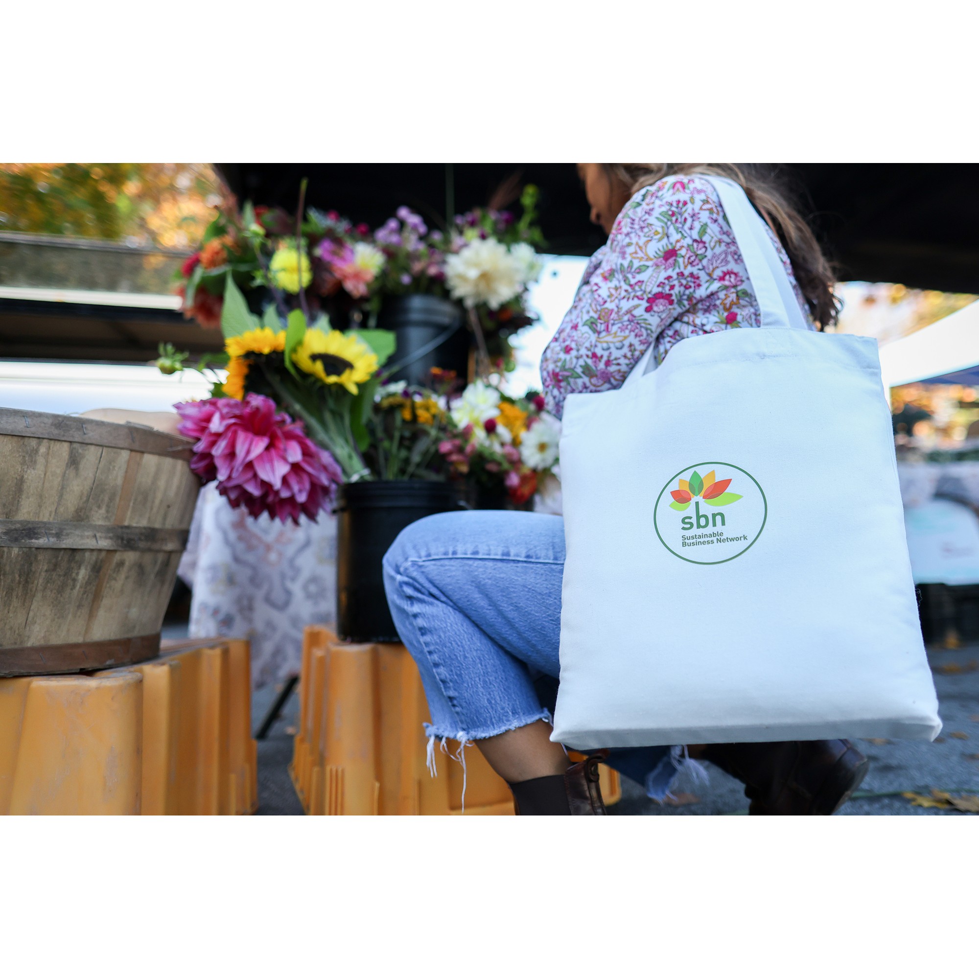 Picture of Recycled Cotton Gusset Bottom Tote - AWARE - Natural
