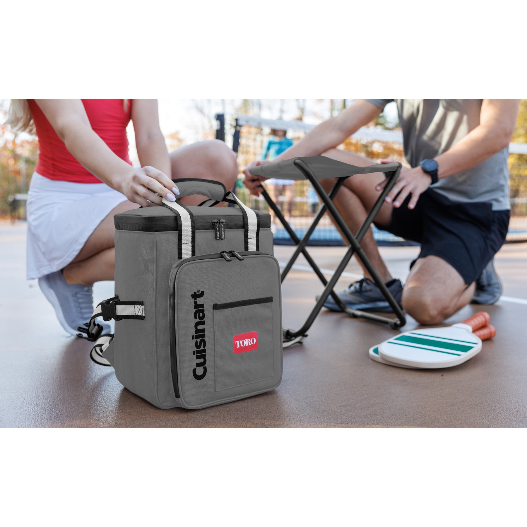 Picture of Cuisinart Outdoors Folding Chair Backpack Cooler - Medium Grey