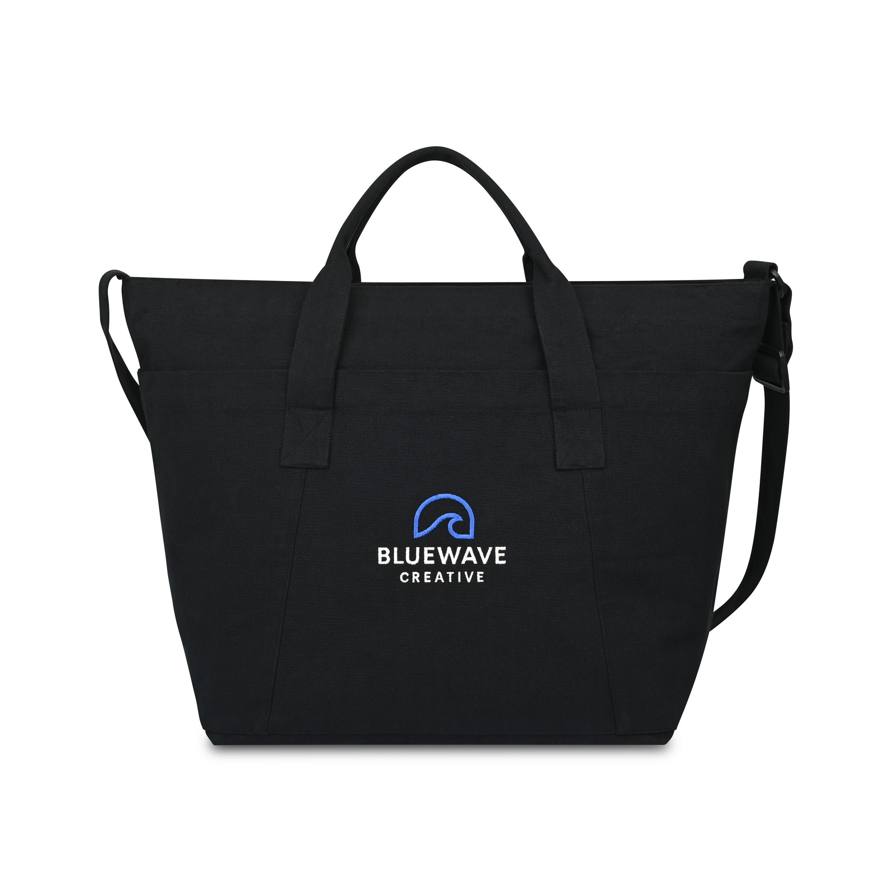 Picture of Recycled Cotton Weekender Tote - AWARE - Black