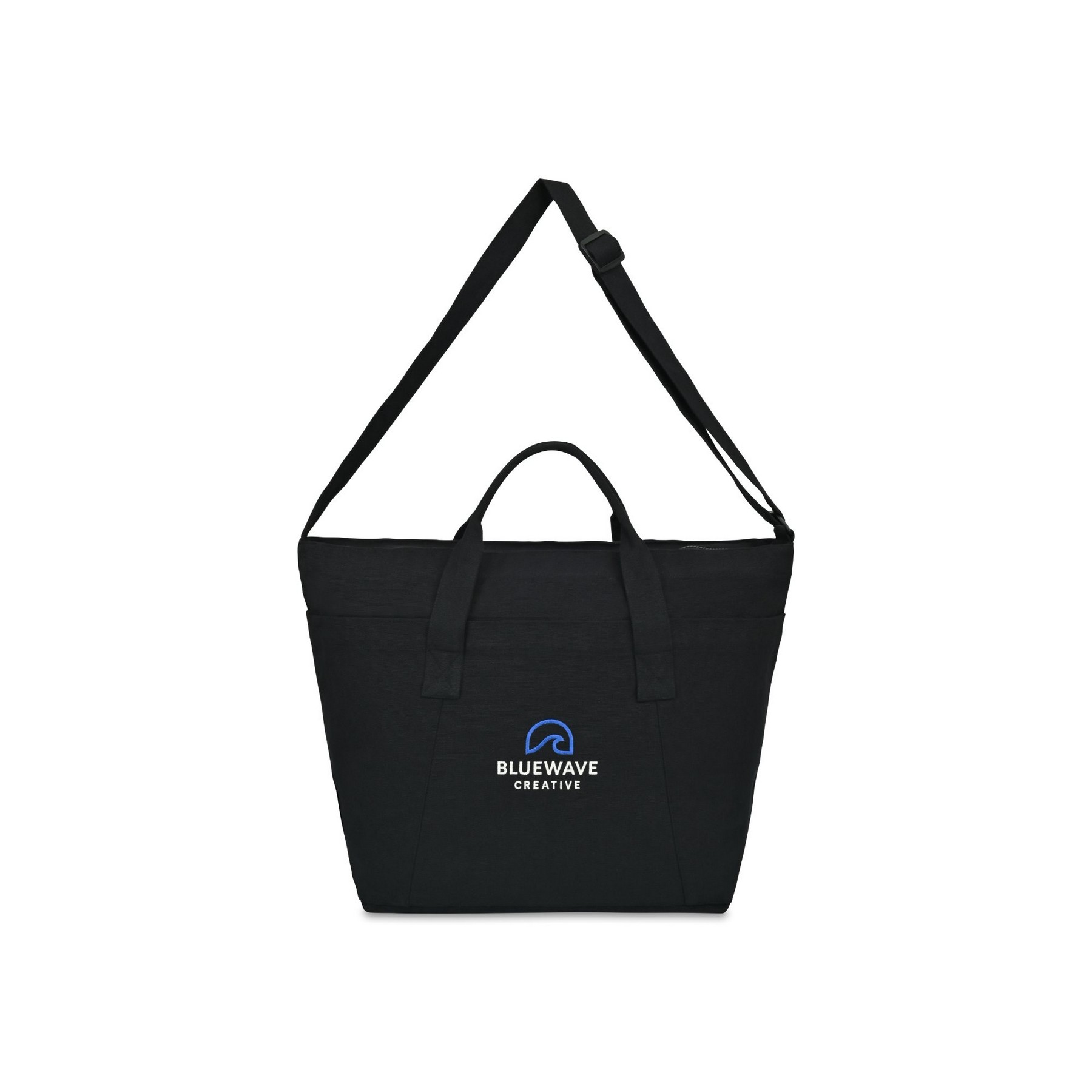 Picture of Recycled Cotton Weekender Tote - AWARE - Black